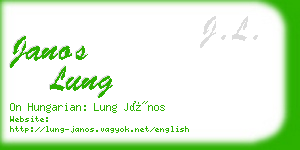janos lung business card